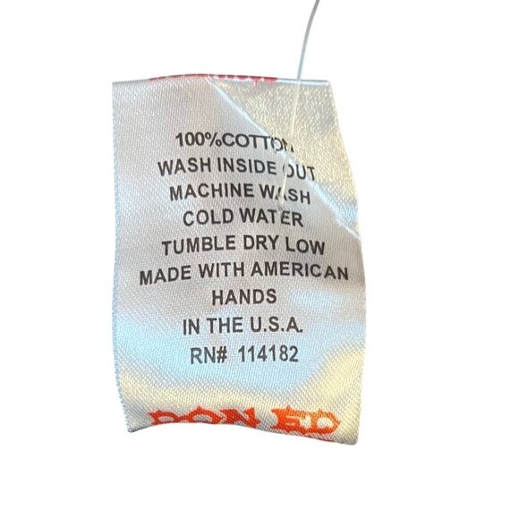 RARE Ed Hardy Womens Vintage Y2K Tattoo Wear Halter Collar Button Cotton T Large - Picture 8 of 10